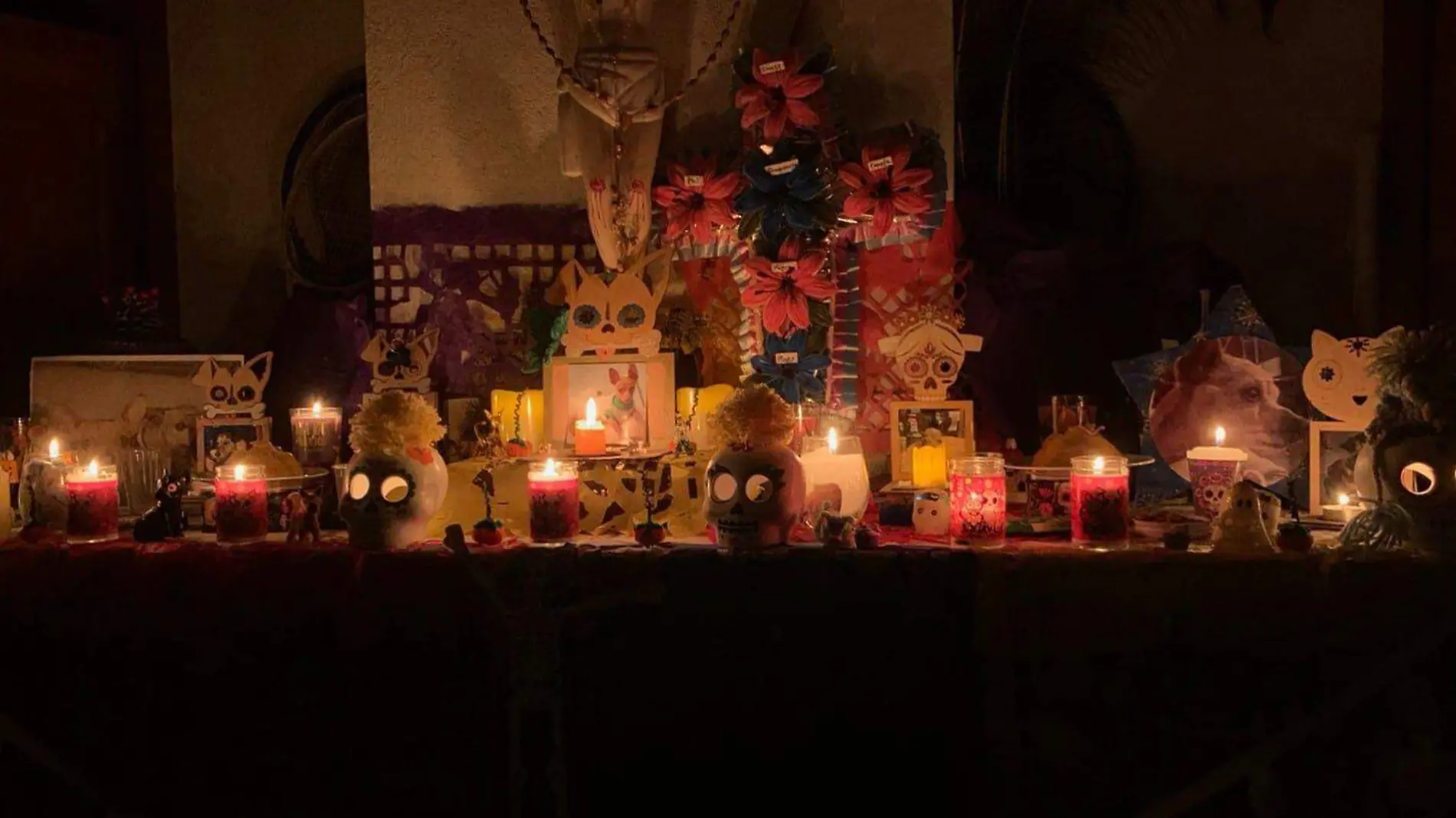 Altar de muertos dedicado a perros